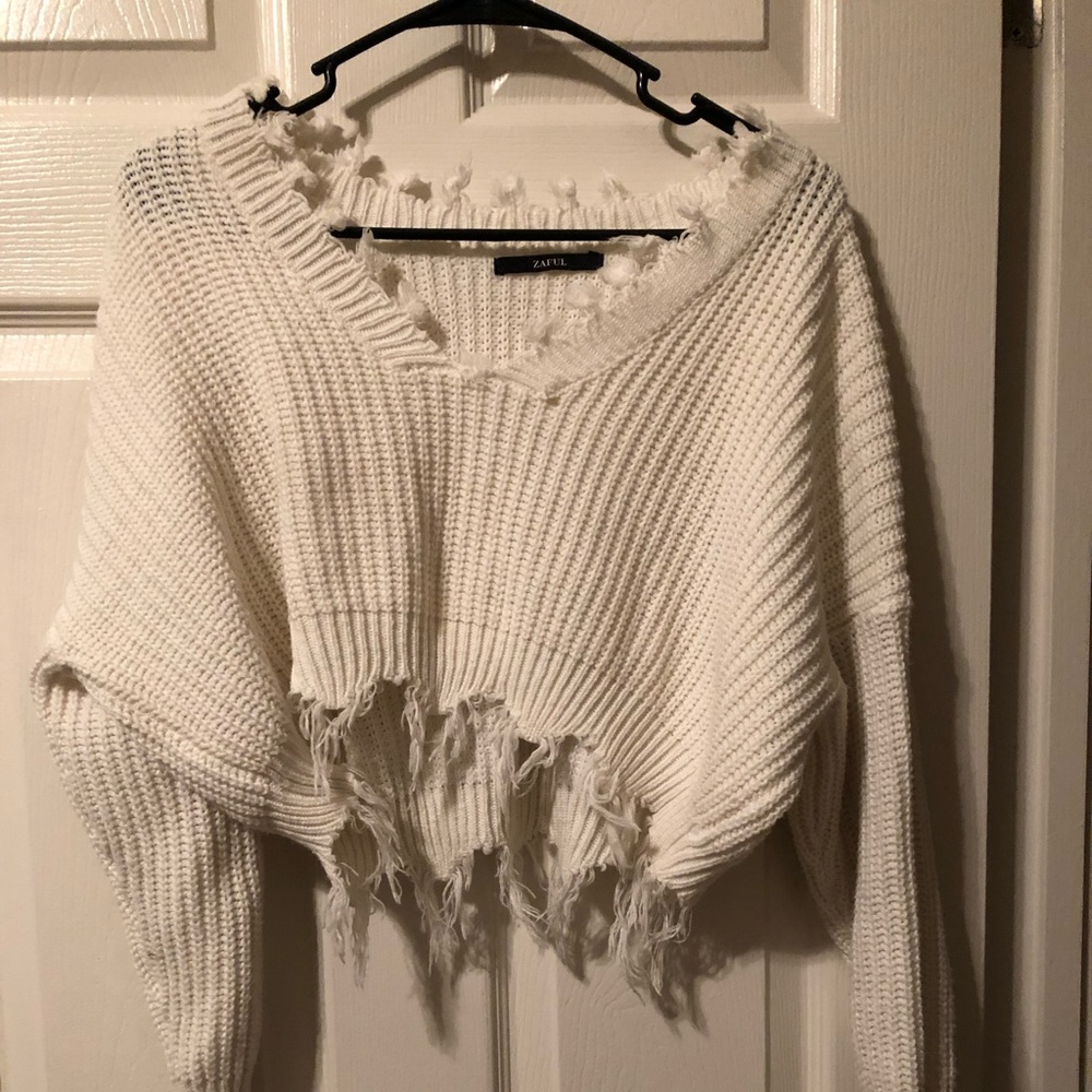 Sweater crop top